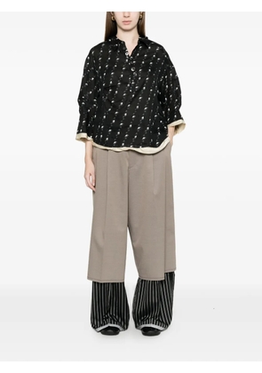 Undercover bird print blouse - Black