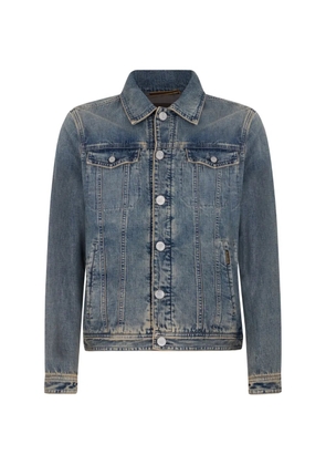 Moorer button chest-pocket jacket - Blue