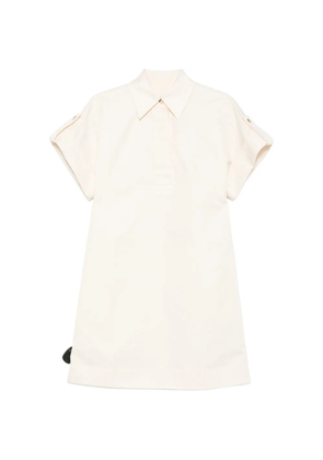 JOSEPH collared short-sleeve mini dress - Neutrals
