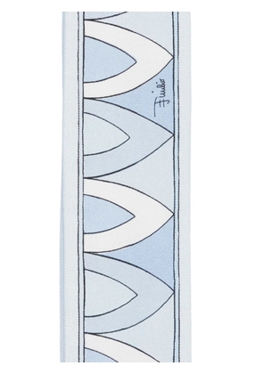 PUCCI patterned silk scarf - Blue