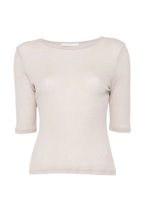 Amomento round-neck T-shirt - Neutrals
