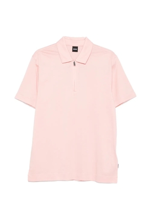 BOSS zip-up polo shirt - Pink