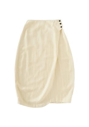 Studio Nicholson Bryde button patch pocket skirt - Yellow