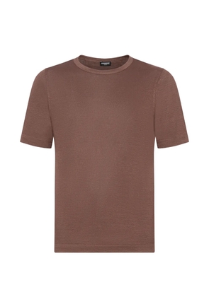 FRANZESE COLLECTION crew-neck short-sleeves T-shirt - Brown