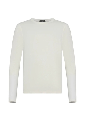 FRANZESE COLLECTION crew-neck long-sleeves T-shirt - Neutrals