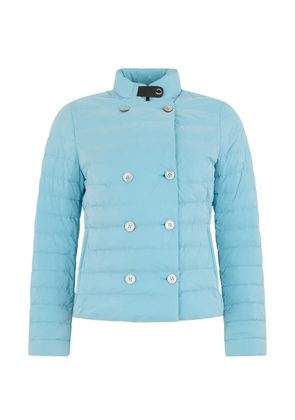 Moorer button padded jacket - Blue