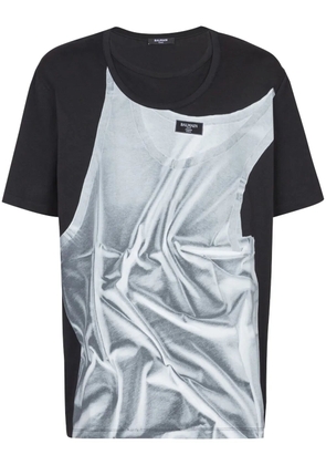 Balmain graphic-print T-shirt - Black