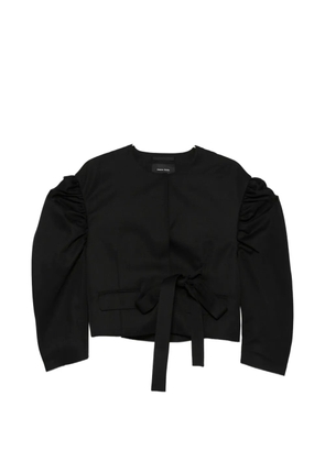 Simone Rocha puffed-sleeve tie jacket - Black