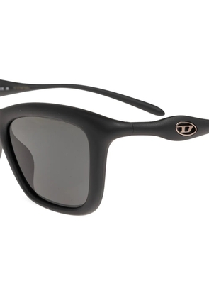 Diesel logo square-frame sunglasses - Black