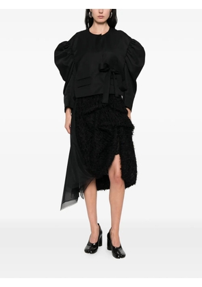 Simone Rocha puffed-sleeve tie jacket - Black