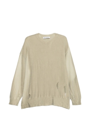 OUR LEGACY Slant distressed sweater - Neutrals
