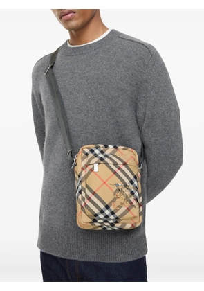 Burberry Check North South crossbody bag - Neutrals