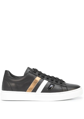 Madison.Maison 3 Stripe & Your Out leather sneakers - Black