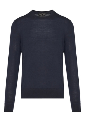 TOM FORD crew-neck wool sweater - Blue
