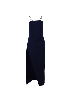The Attico chain-strap midi dress - Blue