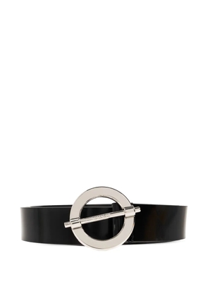 SAMSOE SAMSOE round buckle belt - Black