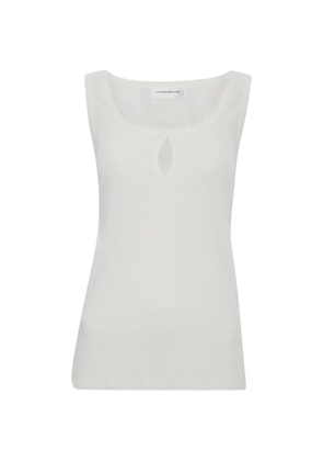 Victoria Beckham cut-out-detail tank top - White