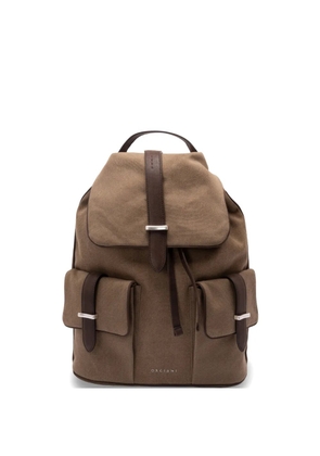 Orciani Jones Safari buckle-fastening backpack - Brown