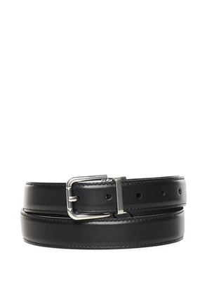 Dolce & Gabbana logo-lettering belt - Black