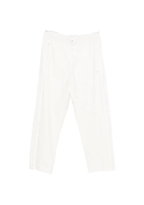 adidas side stripe track pants - White