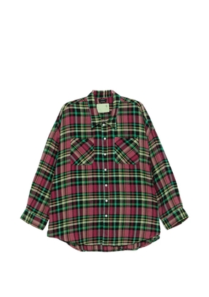 R13 plaid pocket shirt - Pink