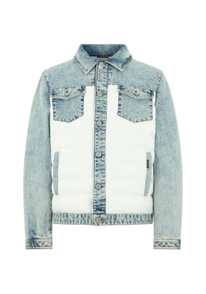 Moorer padded denim jacket - Blue