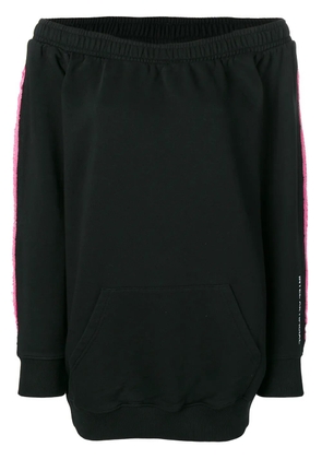 COUNTY OF MILAN layered sweatshirt dress - Black