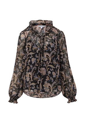 Veronica Beard Hickory ruffled blouse - Black