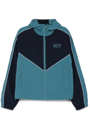 Maison Kitsuné contrast piping hooded jacket - Blue