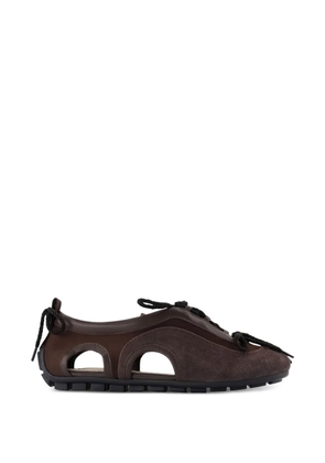 Simone Rocha cutout ballerina sneakers - Brown