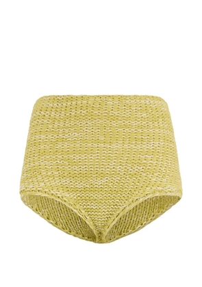 Fabiana Filippi knitted mini shorts - Yellow