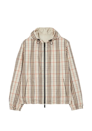 Burberry reversible Check hooded jacket - Neutrals
