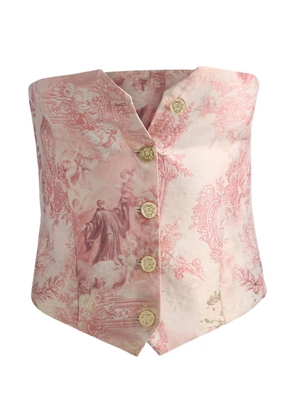 alice + olivia Kelcey strapless waistcoat - Pink