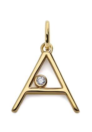 Monica Vinader diamond initial pendant - Gold