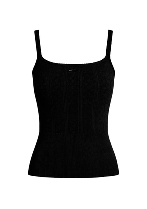 JW Anderson openwork bow-detail top - Neutrals