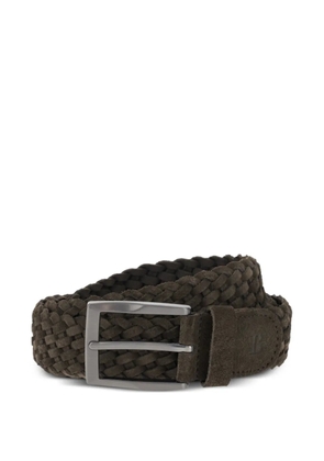 Boggi Milano woven suede belt - Brown