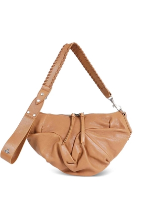 Vivienne Westwood small Agnes ruched shoulder bag - Brown