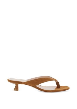 Stuart Weitzman thong strap sandals - Brown