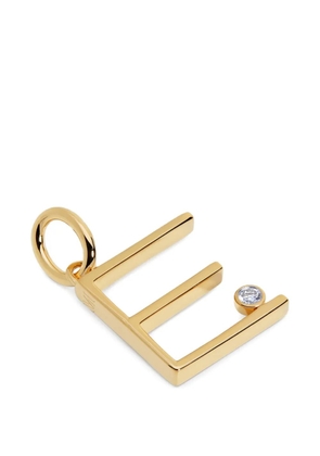 Monica Vinader Solitaire diamond pendant - Gold