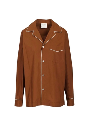 Forte Forte piping-trim shirt - Brown