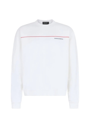 DSQUARED2 stripe-detail sweatshirt - White