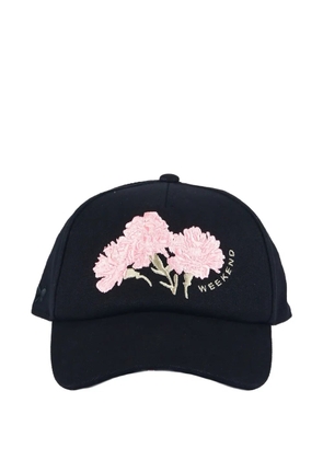 Weekend Max Mara floral-embroidered hat - Black