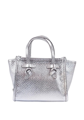 GIANNI CHIARINI textured-leather top-handle bag - Silver