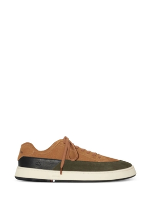 Osklen lace-up panelled soho sneakers - Brown