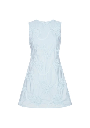 ROTATE BIRGER CHRISTENSEN floral-appliqué mini dress - Blue