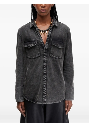 Osklen marbled pocket shirt - Grey