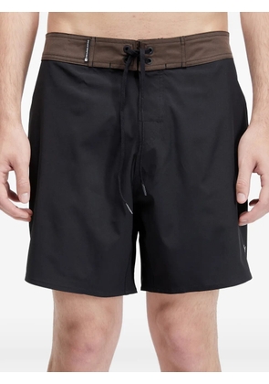 Osklen drawstring waistband swim shorts - Black