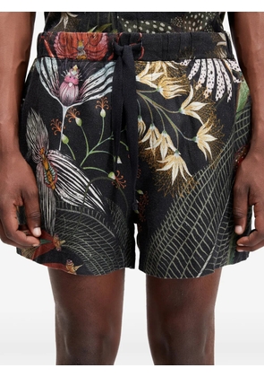 Osklen botanical print shorts - Black