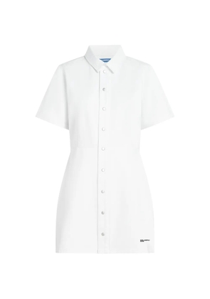 Karl Lagerfeld Jeans buttoned mini dress - White