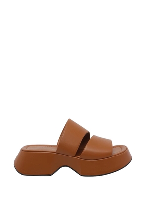 Vic Matie Logic open-toe platform sandals - Brown